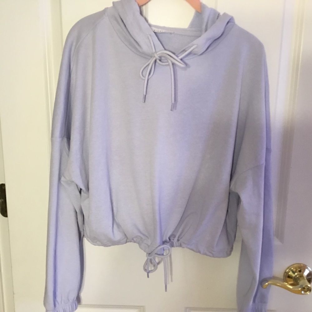 NWT. Elodie Brand Women’s Size Large Hooded Pajama Top Sky Blue